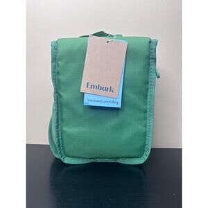 Embark Upright Lunch Bag Green Recycled‎ Polyester 3L NEW w Tags